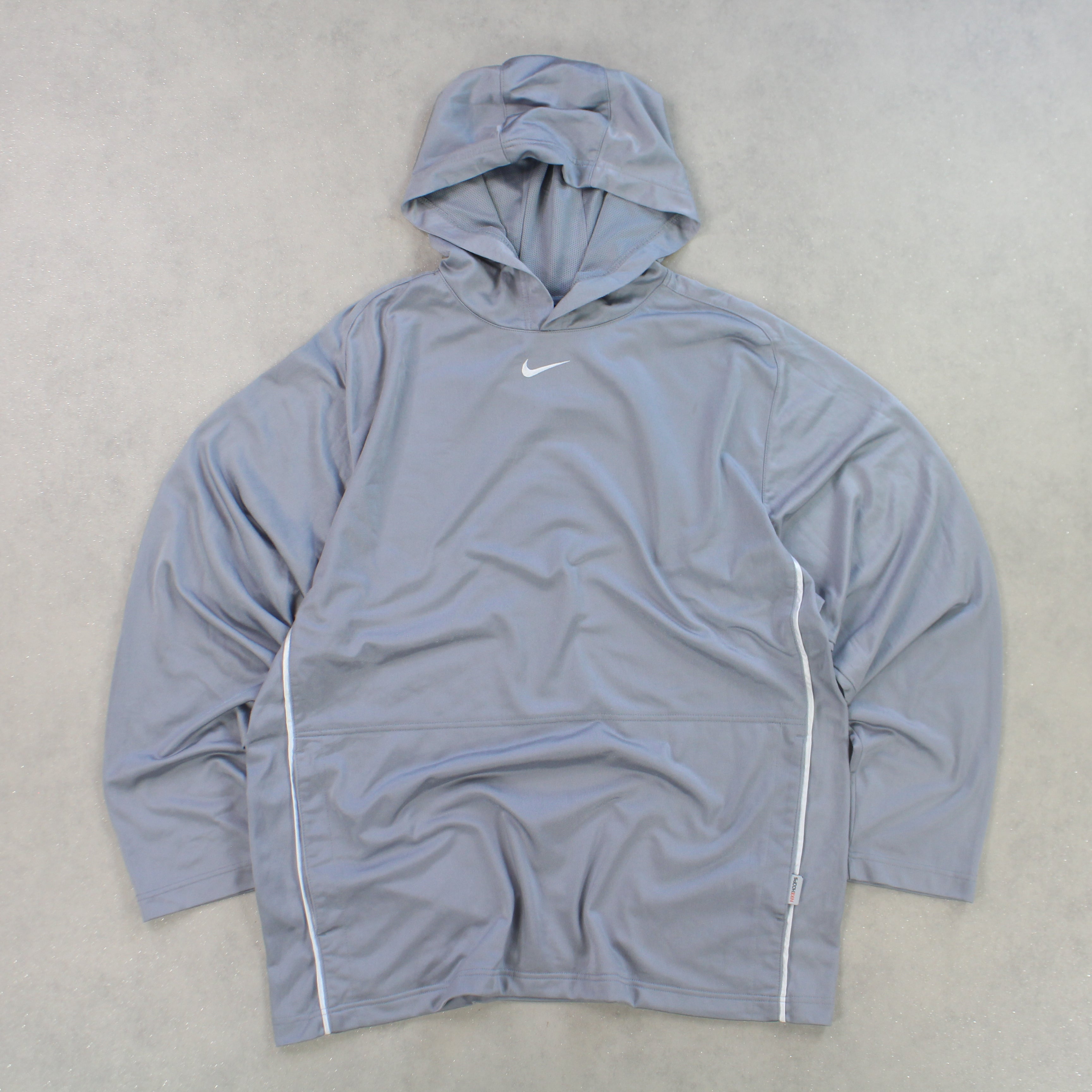 RARE 00s Basketball  Hoodie Grey-Maverick