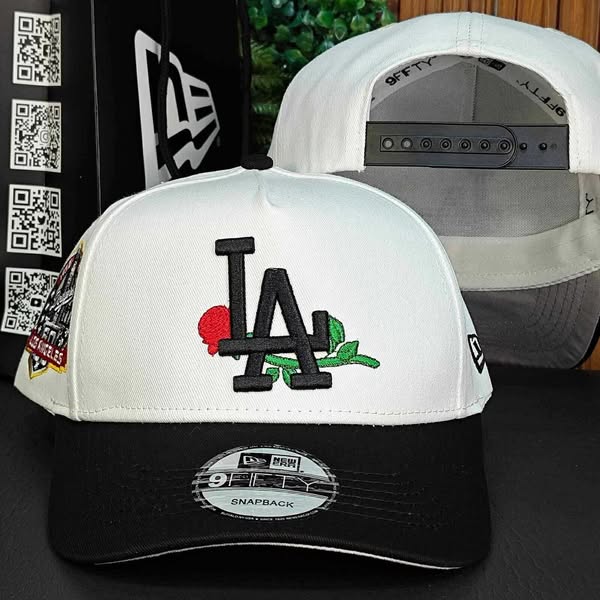 NEW ERA LOS ANGELES DODGERS ROSE 60TH ANNIVERSARY CHROME TWO TONE EDITION 9FORTY A FRAME SNAPBACK HAT-Maverick