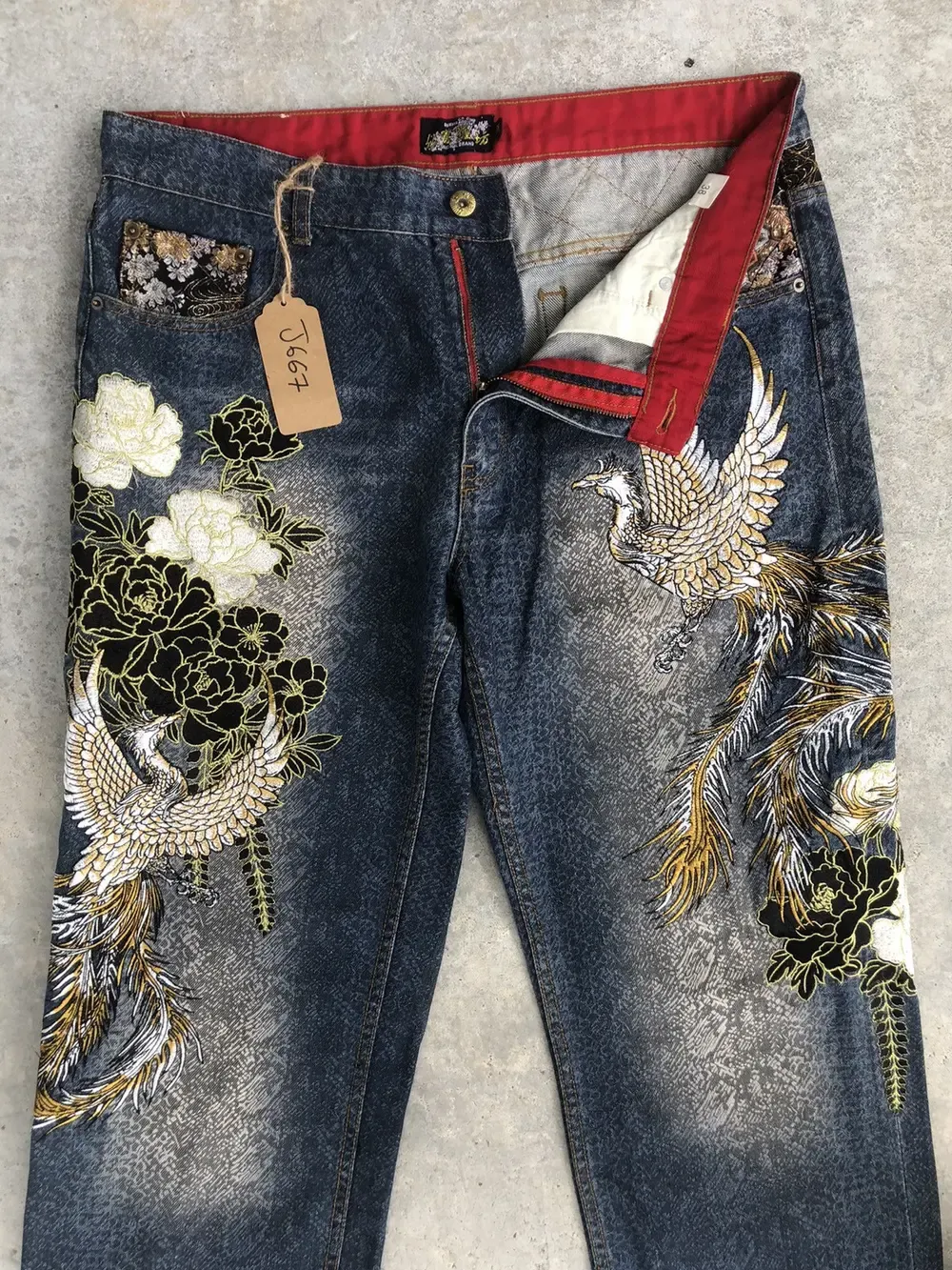 PHOENIX EMBROIDERY DENIM