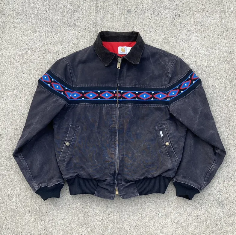 Vintage Tribal Lined Zip-Up Jacket-Maverick