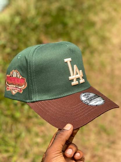 NEW ERA LOS ANGELES DODGERS 40TH ANNIVERSARY DARK GREEN TWO TONE 9FORTY A FRAME SNAPBACK CAP-Maverick