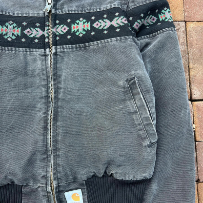 Aztec vintage patchwork work jacket-Maverick