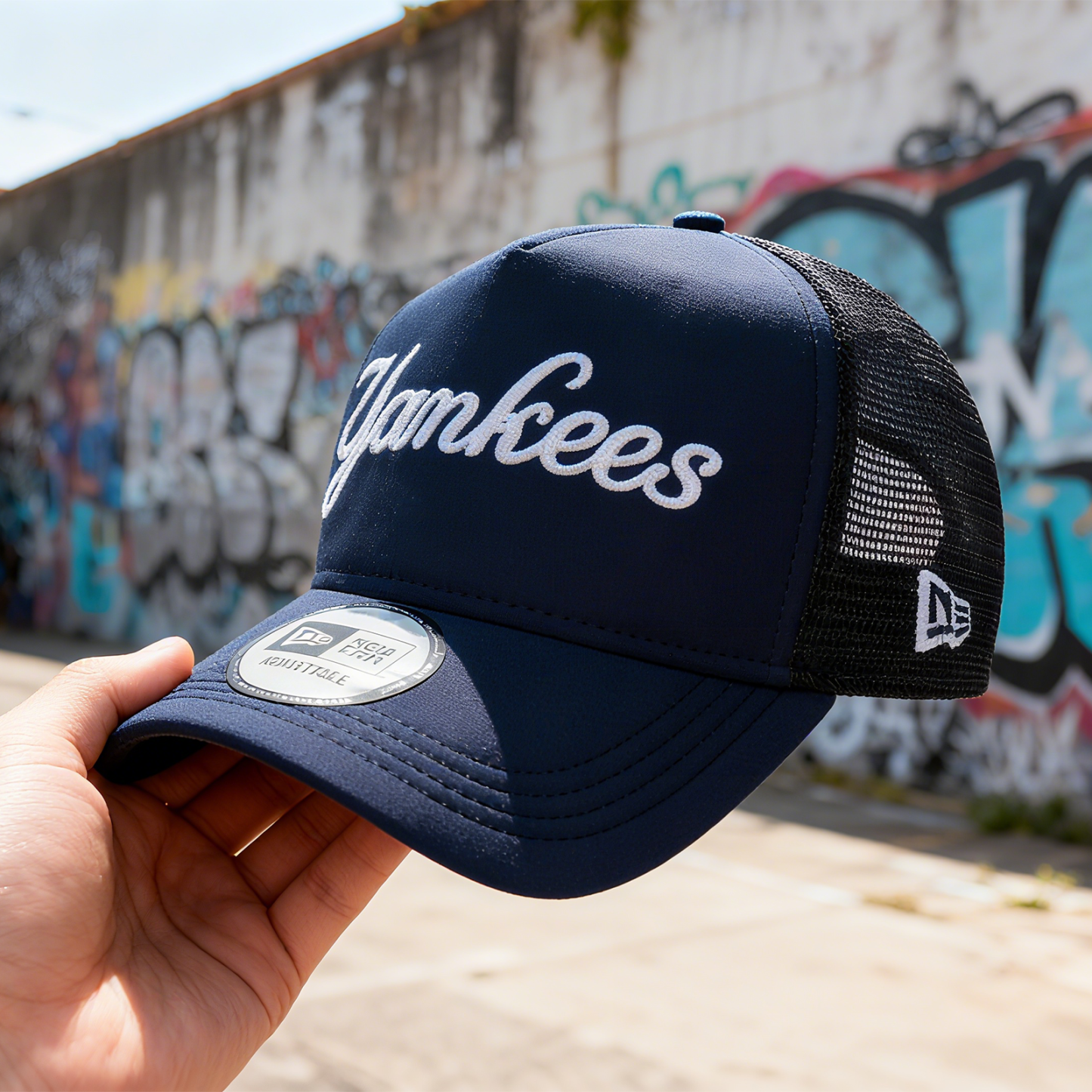 NEW YORK YANKEES MLB NAVY BLACK UV / NEW ERA A-FRAME TRUCKER-Maverick