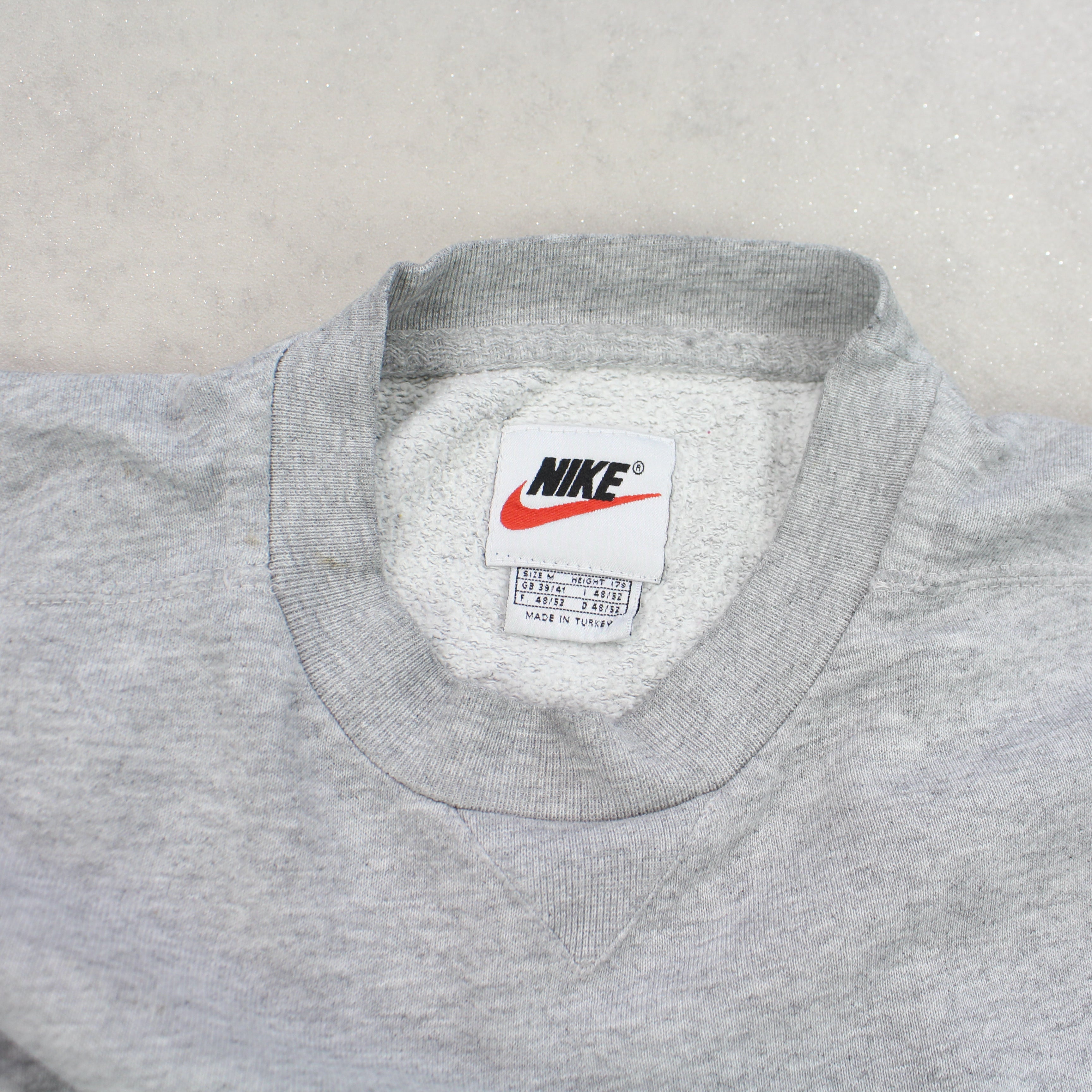 RARE 1990s  Swoosh Sweatshirt Grey-Maverick