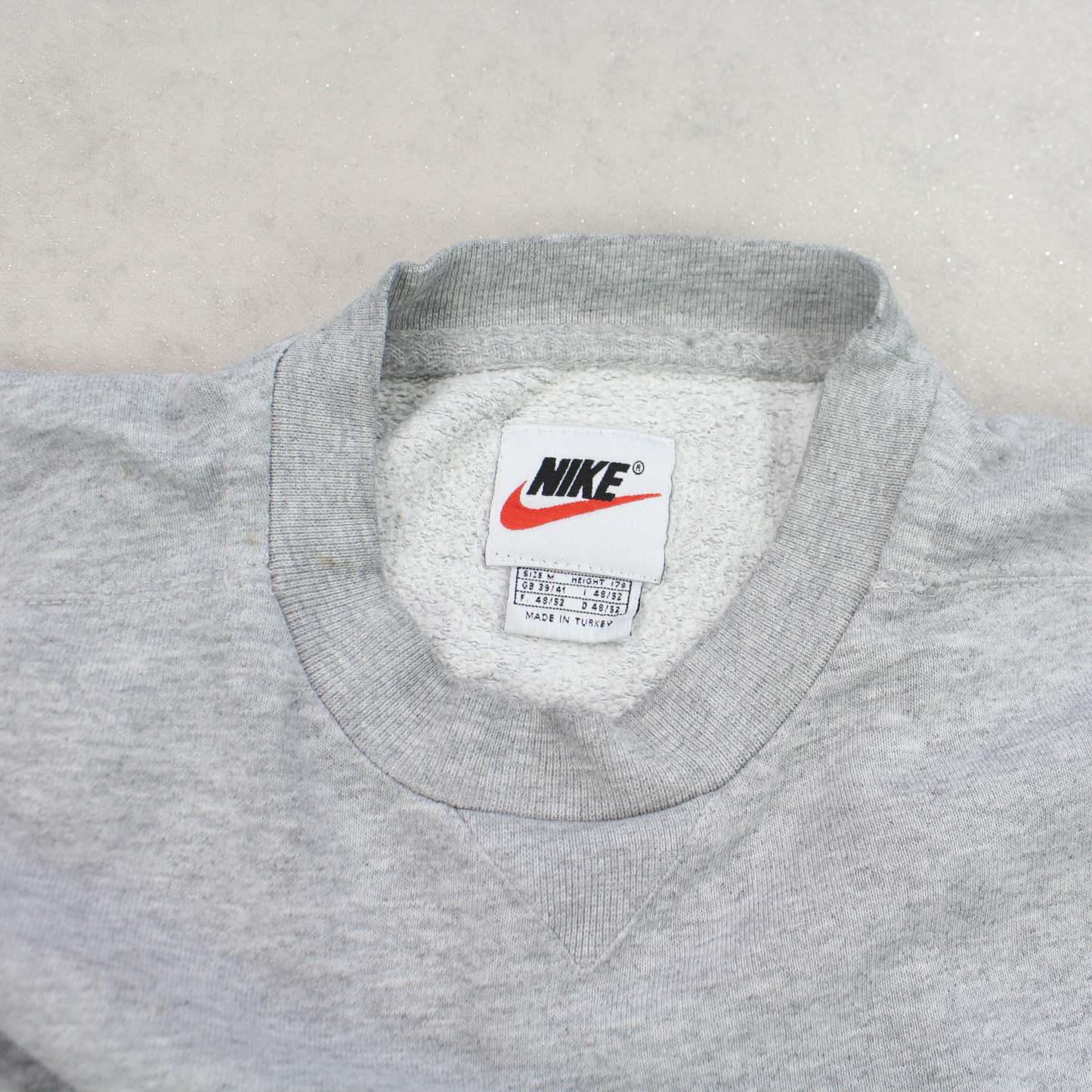 RARE 1990s  Swoosh Sweatshirt Grey-Maverick