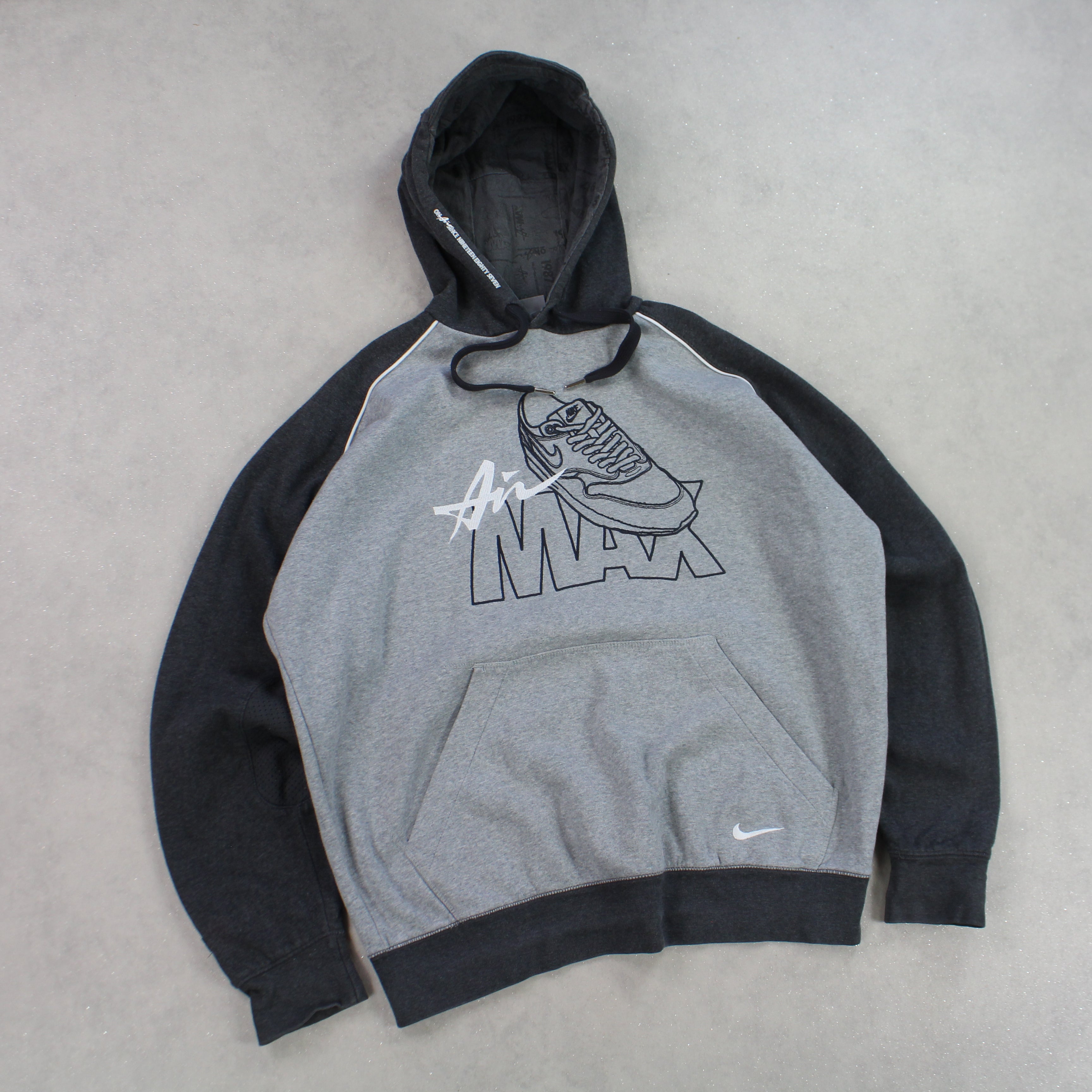SUPER RARE 2000s  Air Max Hoodie Grey-Maverick
