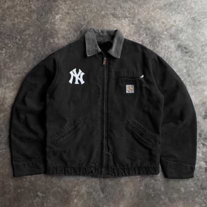 Classic Versatile Logo Print Long Sleeve Zipped Jacket-Maverick