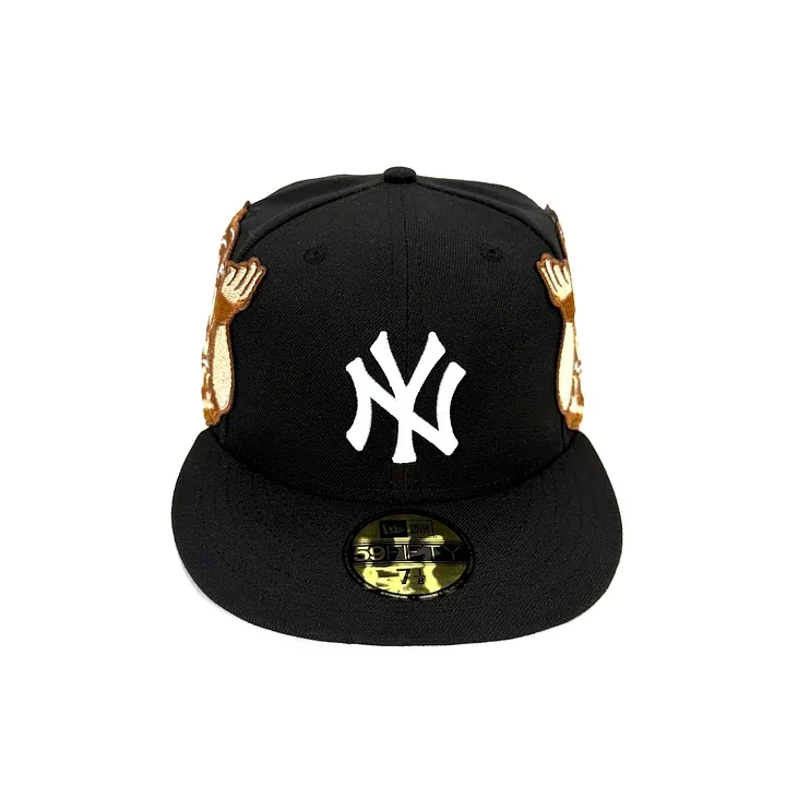 NEW ERA JON STAN HYPE BLACK NEW YORK YANKEES NY EMBROIDERED CASUAL BASEBALL CAP-Maverick