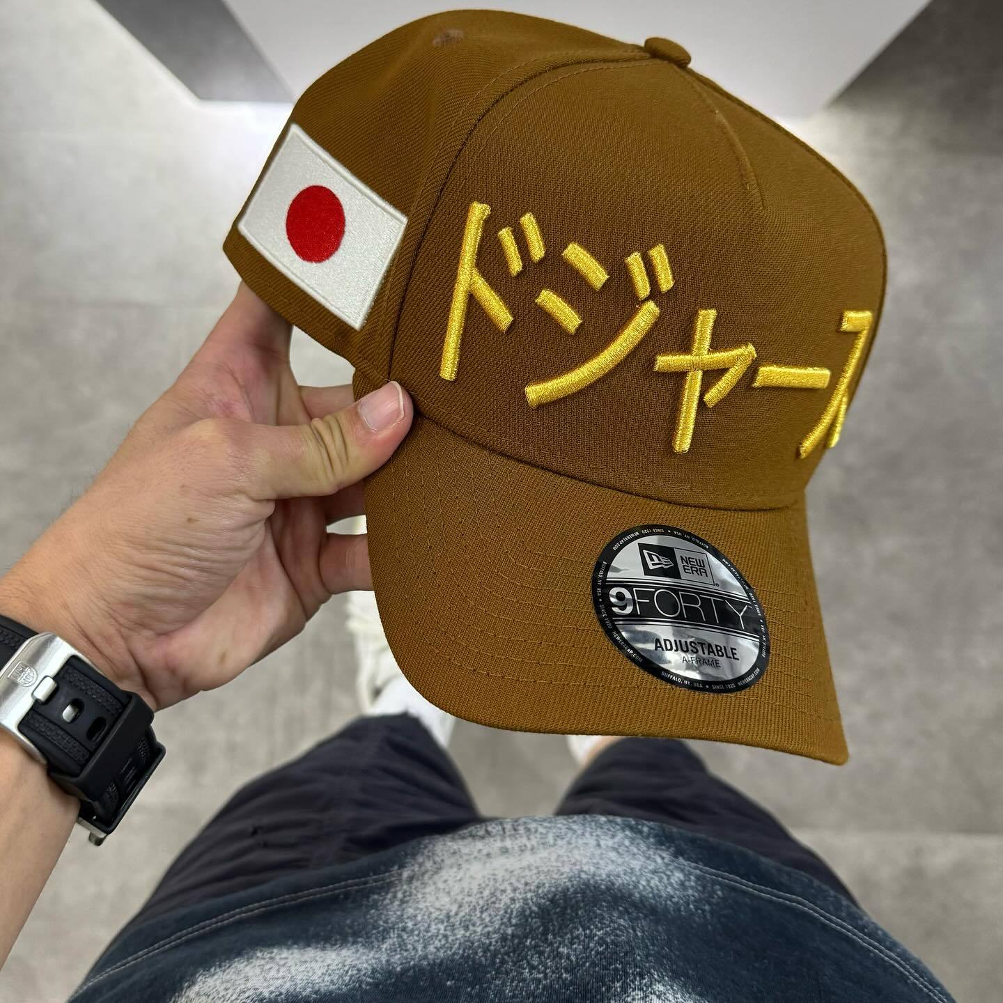 NEW ERA LOS ANGELES DODGERS KANJI GOLD 9FORTY A FRAME BASEBALL CAP-Maverick