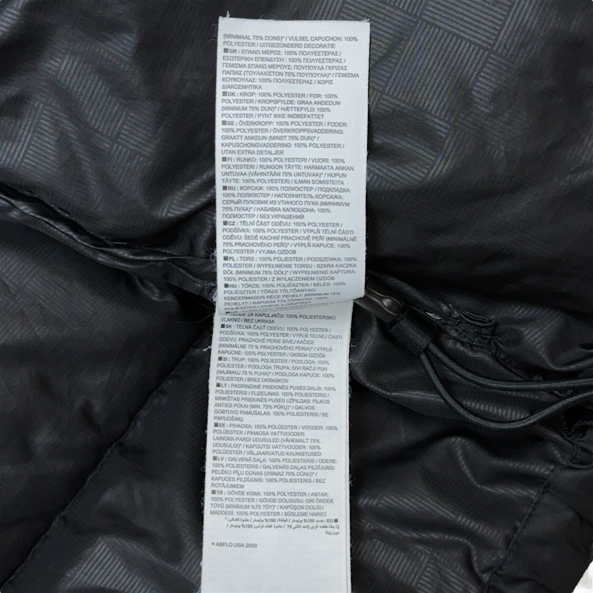 Vintage Puffer Daunenjacke Schwarz