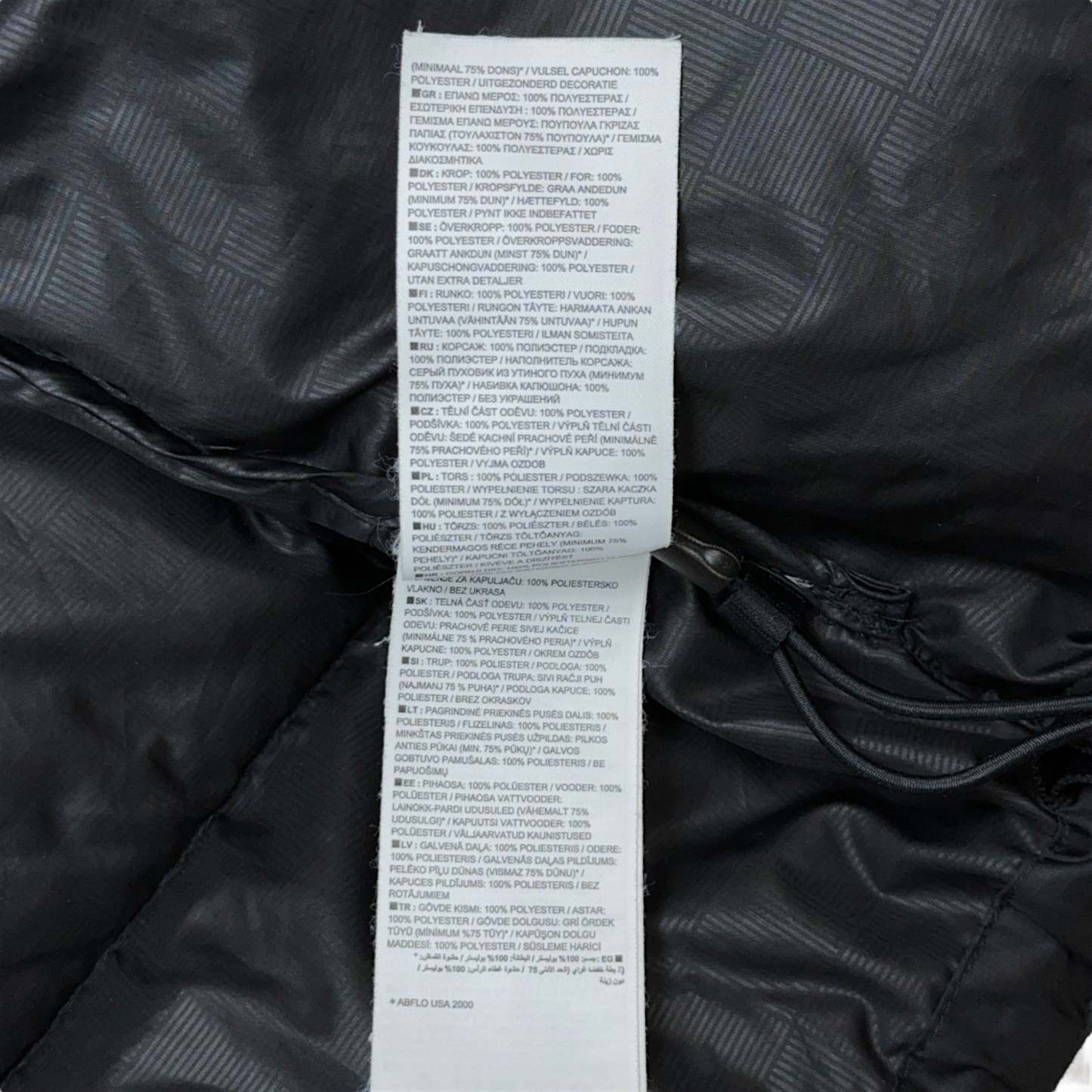 Vintage Puffer Daunenjacke Schwarz