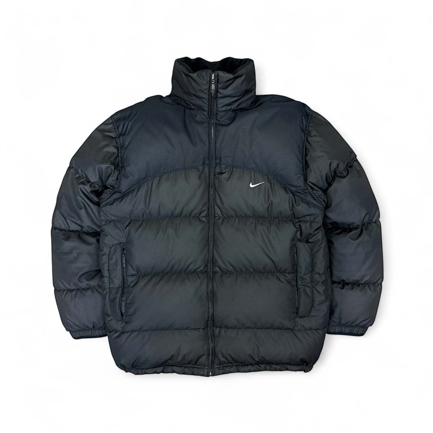 Vintage Y2K Puffer Daunenjacke Schwarz-Maverick