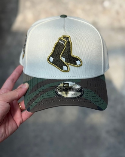 NEW ERA BOSTON RED SOX FENWAY 90TH ANNIVERSARY CHROME CAMO TWO TONE EDITION 9FORTY A FRAME SNAPBACK CAP-Maverick
