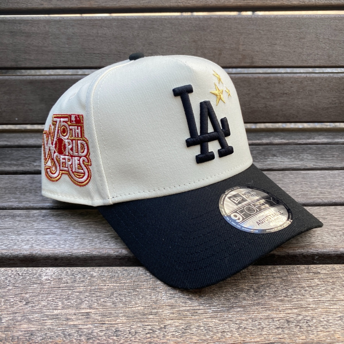 NEW ERA 9FORTY A-FRAME MLB LOS ANGELES DODGERS 75TH WORLD SERIES TWO TONE UV SNAPBACK-Maverick