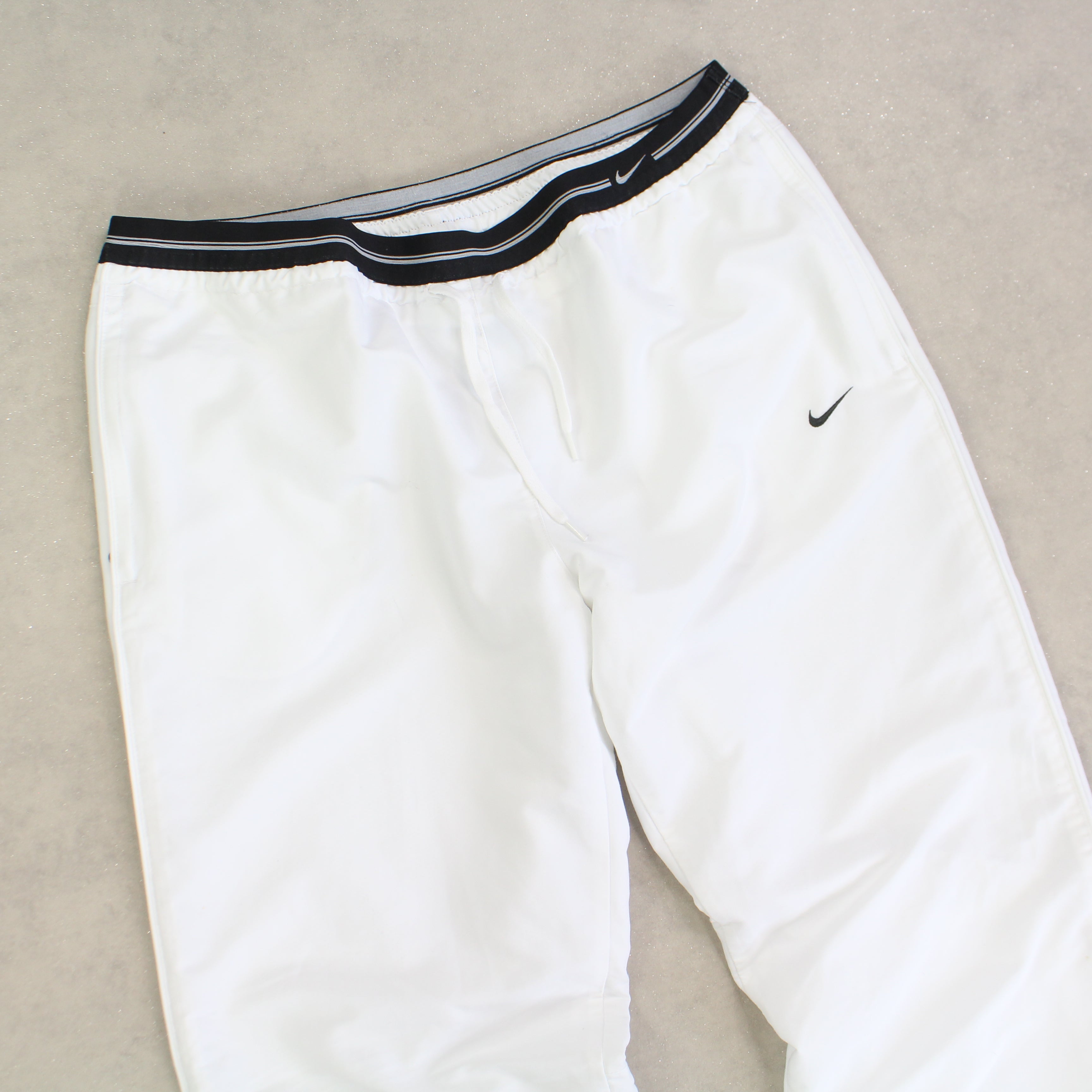 RARE 2000s Baggy Trackpants White-Maverick
