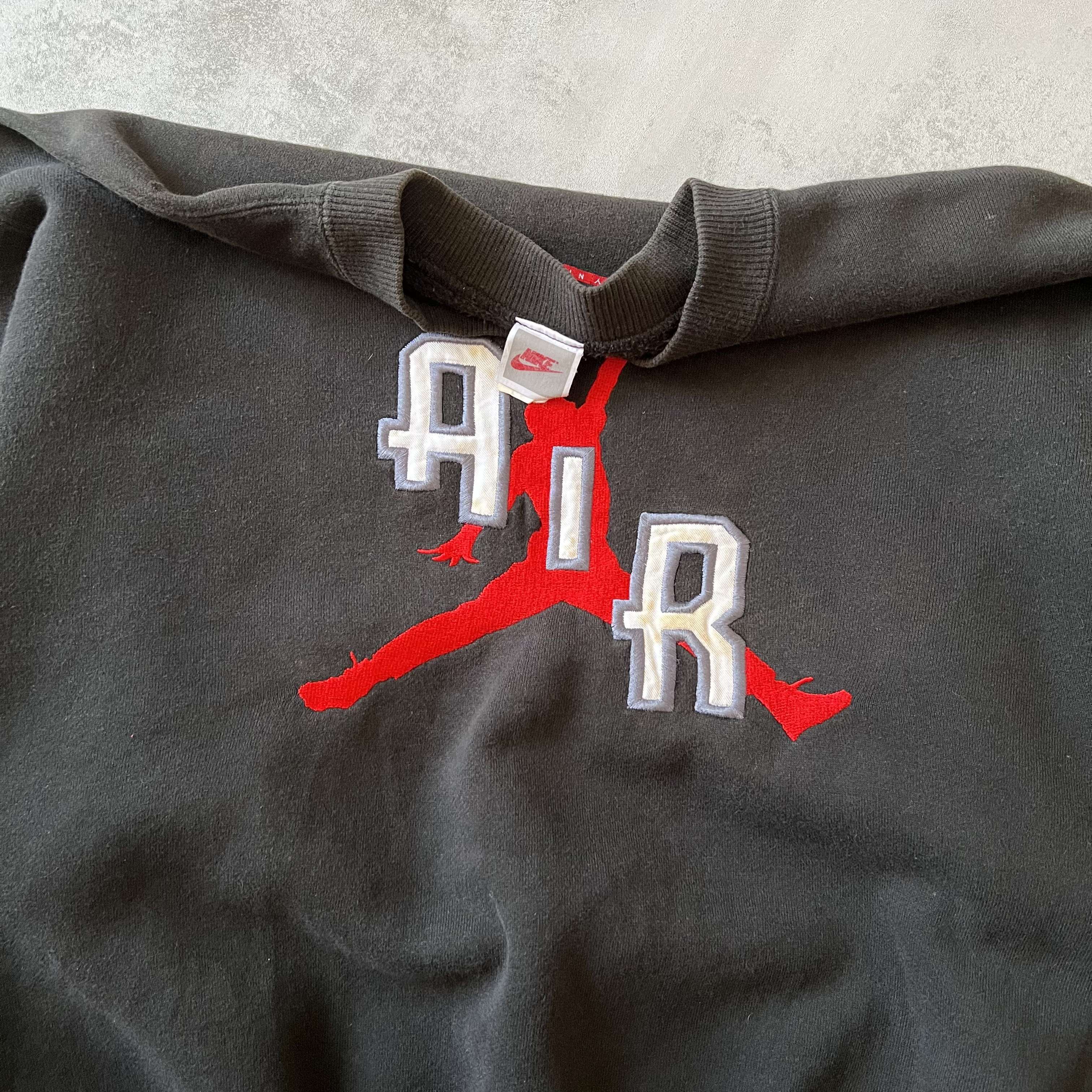 RARE 1990s Air Jordan heavyweight embroidered sweatshirt-Maverick