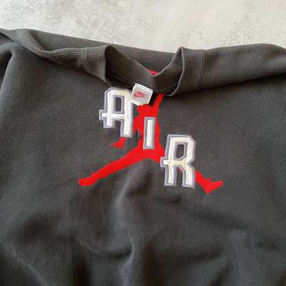 RARE 1990s Air Jordan heavyweight embroidered sweatshirt-Maverick