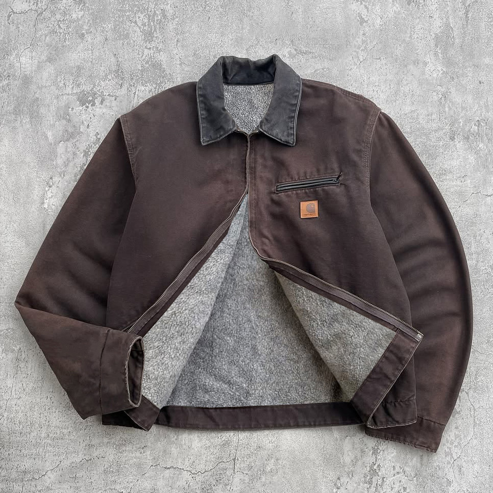 Contrast Color Long Sleeve Zipper Plush Jacket-Maverick