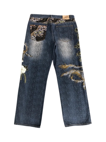 PHOENIX EMBROIDERY DENIM