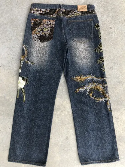 PHOENIX EMBROIDERY DENIM