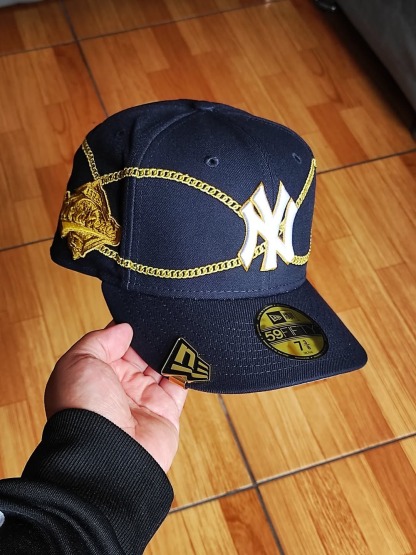 NEW ERA NEW YORK YANKEES 59FIFTY CHAIN EMBROIDERED CASUAL BASEBALL CAP-Maverick