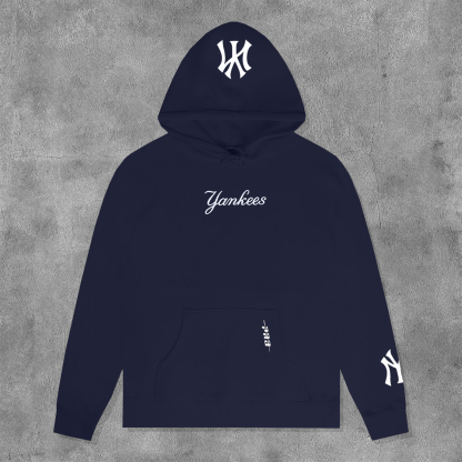 New York Team Print Long Sleeve Hoodies-Maverick