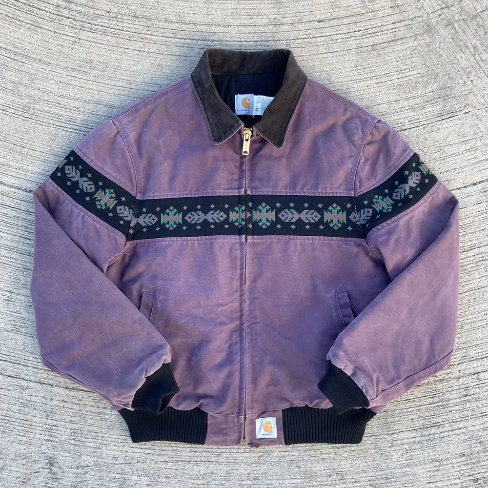 Vintage tribal pattern zip-up jacket-Maverick