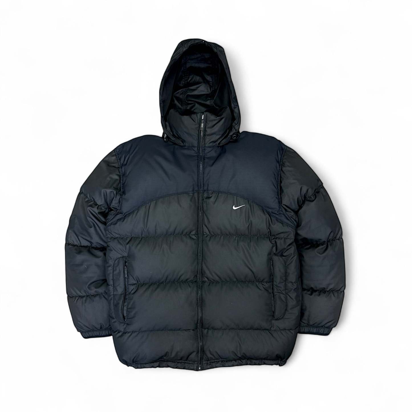 Vintage Y2K Puffer Daunenjacke Schwarz-Maverick