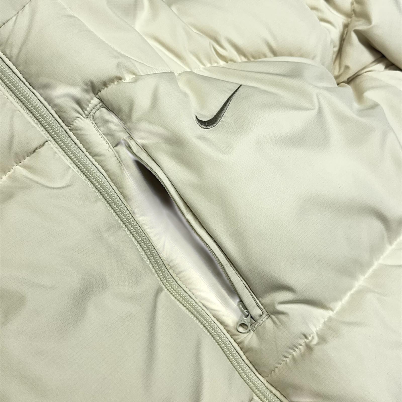 Vintage Y2K Down Pufferjacke Beige-Maverick