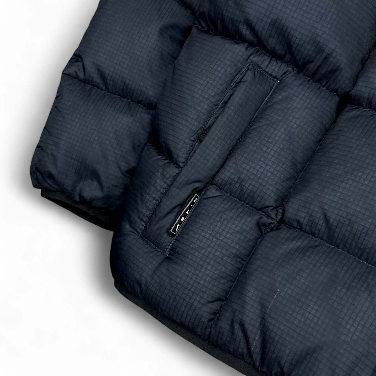 Vintage 90s rare Center-Swoosh Down Pufferjacke Navy-Maverick