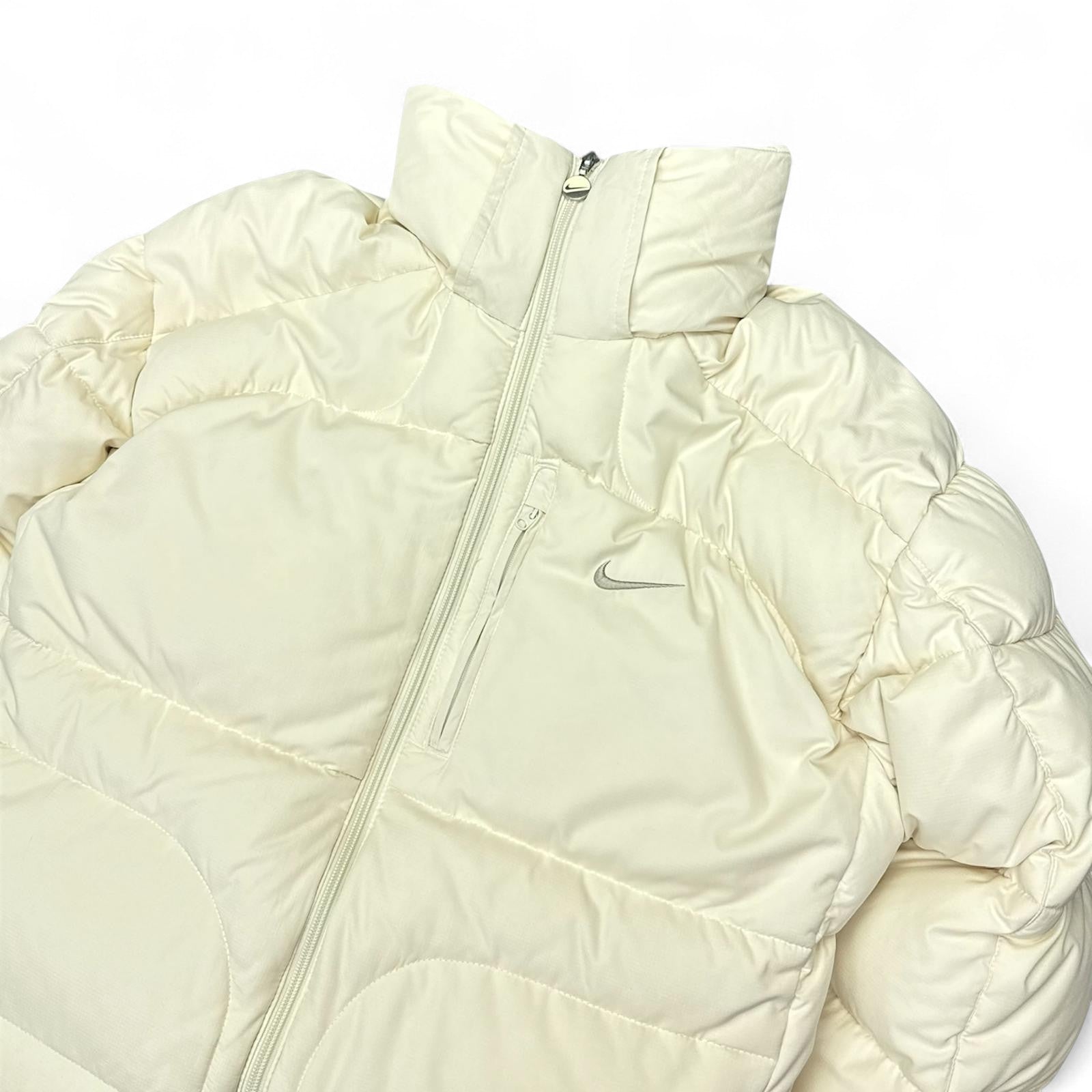 Vintage Y2K Down Pufferjacke Beige-Maverick