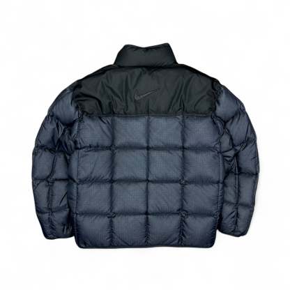 Vintage 90s rare Center-Swoosh Down Pufferjacke Navy-Maverick