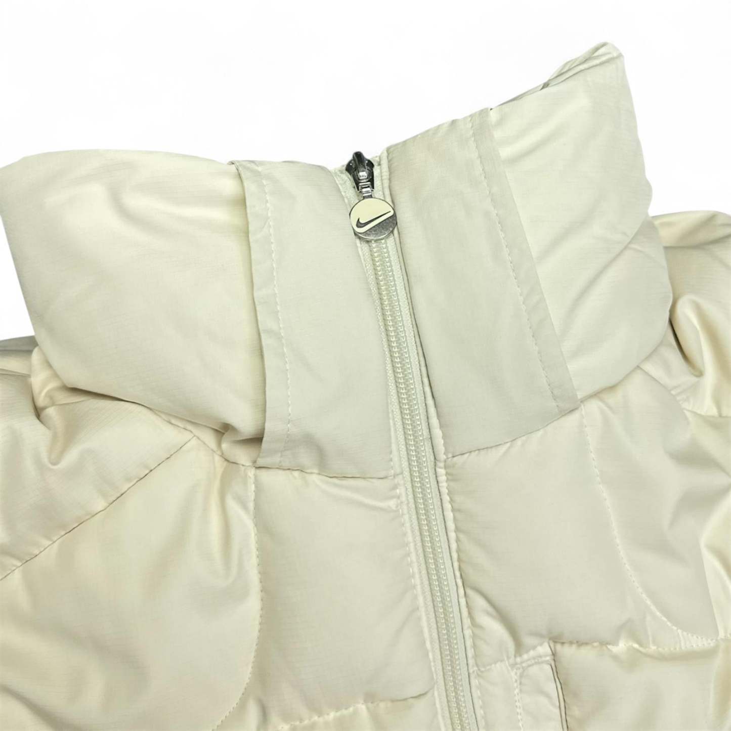 Vintage Y2K Down Pufferjacke Beige-Maverick