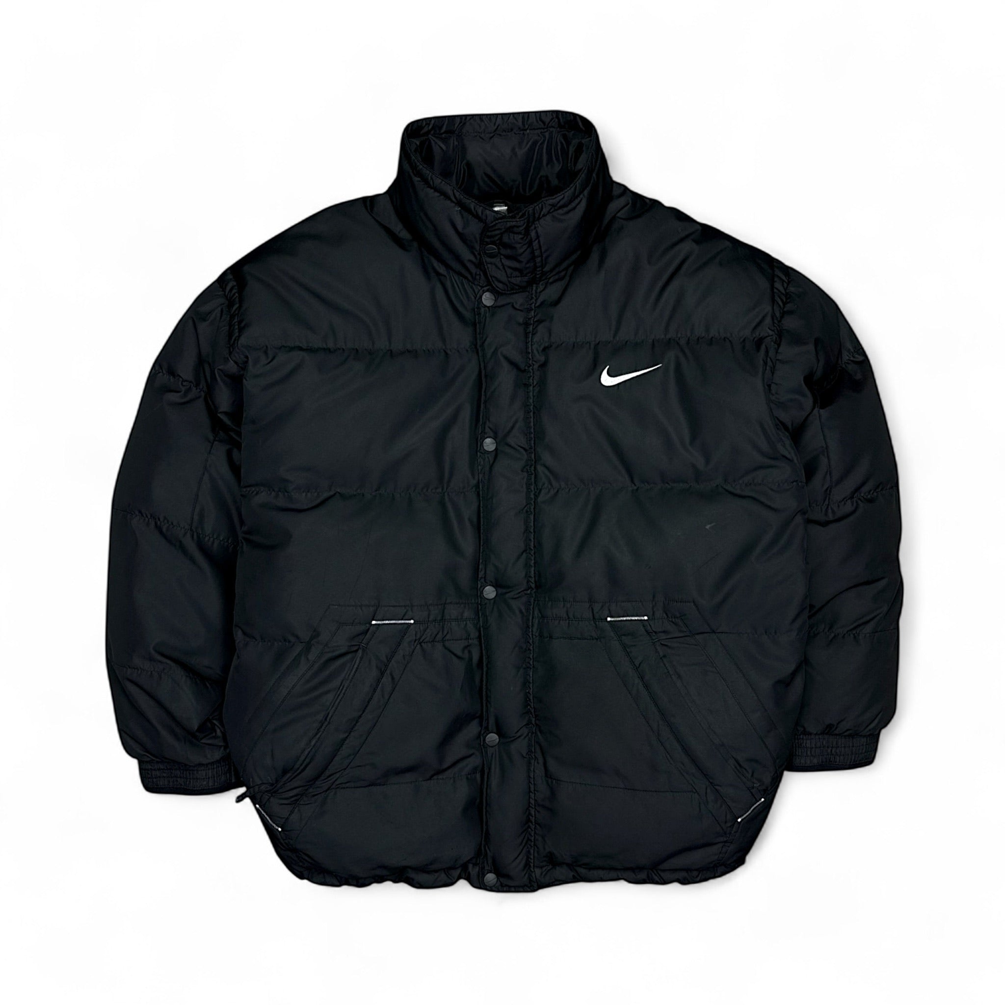 Vintage 90s Rare Center-Swoosh Down Puffer Jacke-Maverick