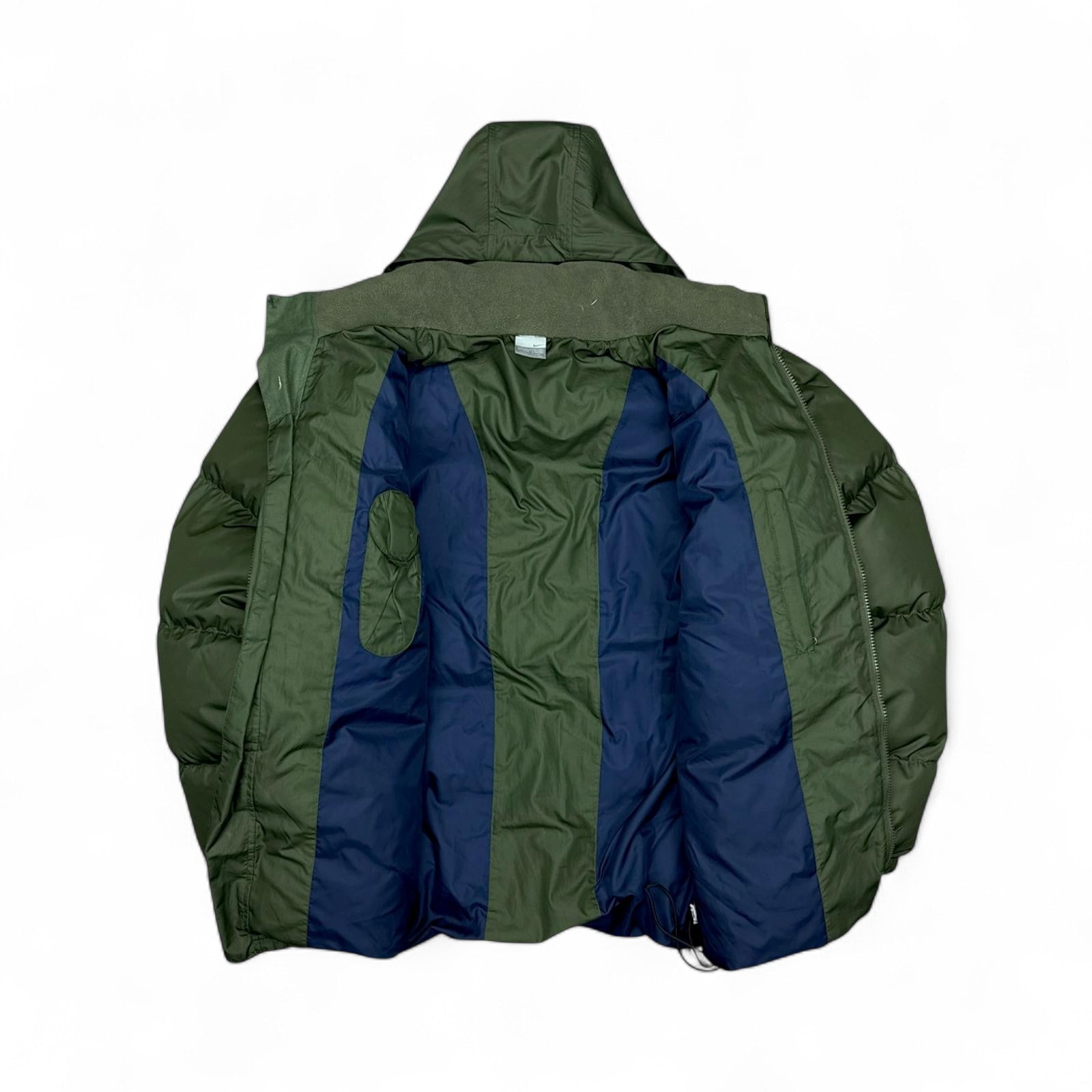 Vintage Y2K Puffer Daunenjacke Khaki-Maverick