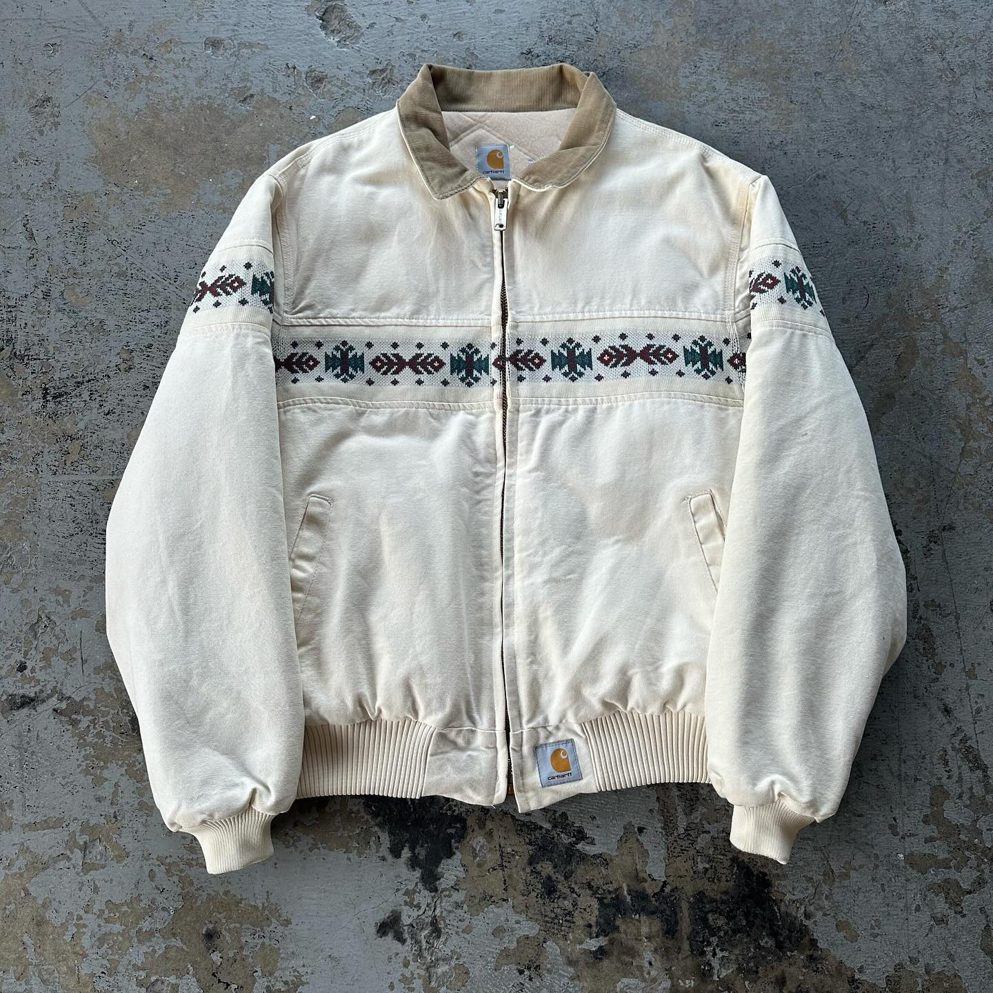 Aztec patchwork tribal style vintage work jacket-Maverick