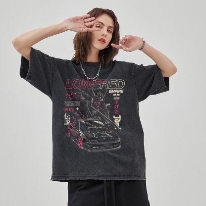 Unisex Vintage Solid Wash Denim T-Shirts 1010