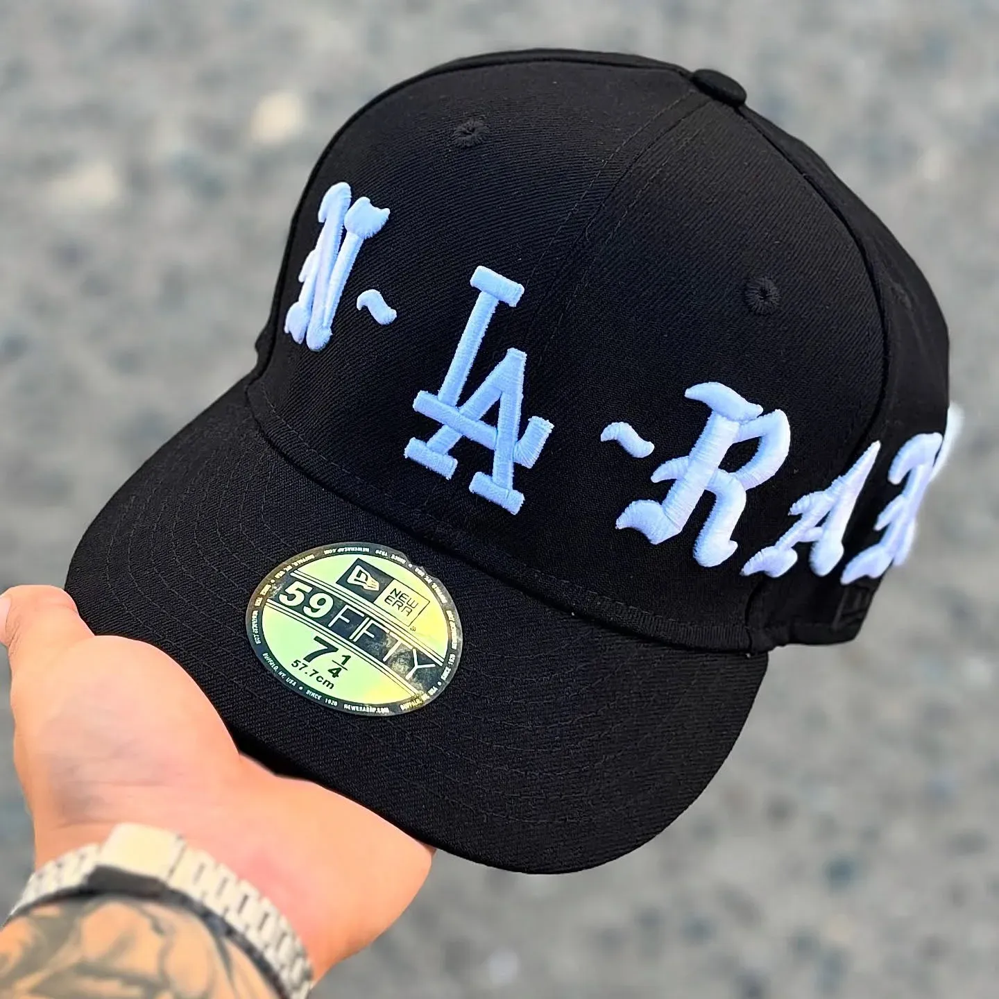 NEW ERA LA DODGERS X BORN RAISE FITT EMBROIDERED CASUAL BASEBALL CAP-Maverick
