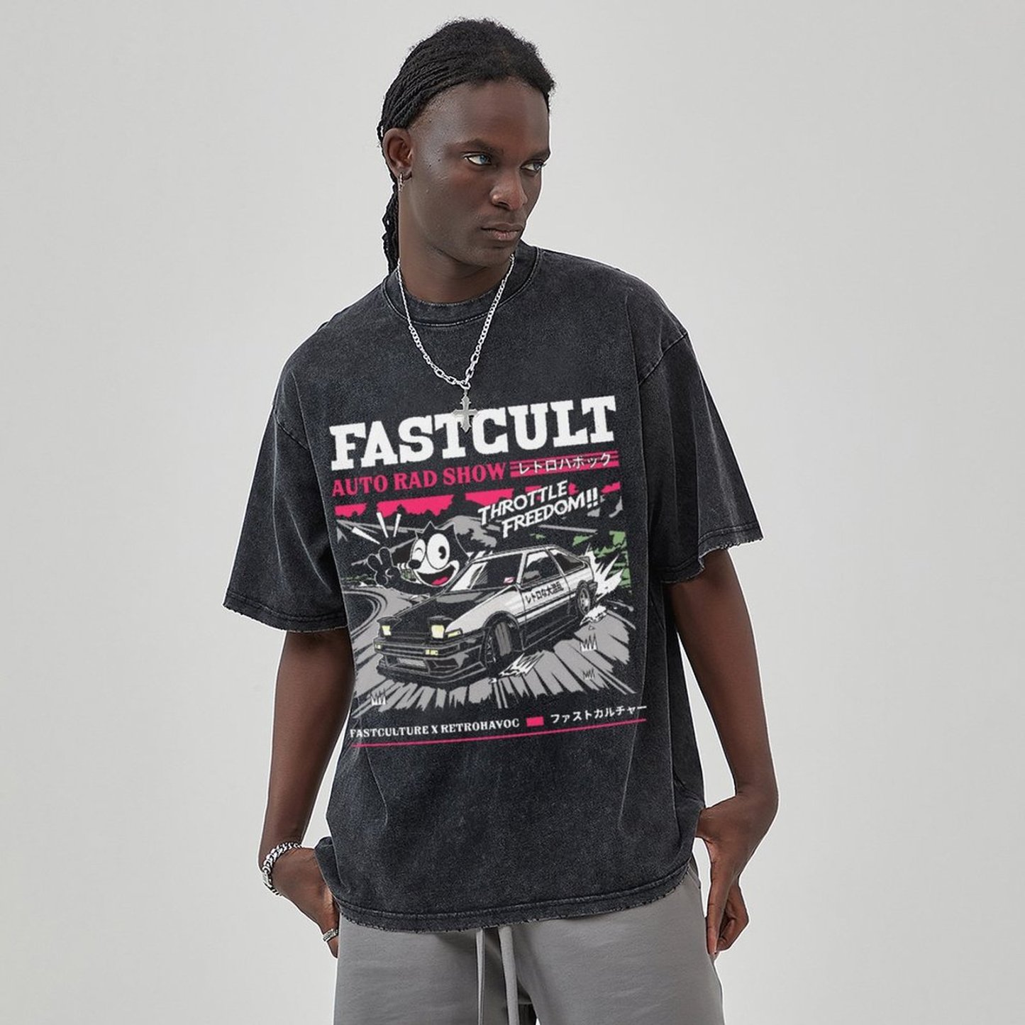 Unisex Vintage Solid Wash Denim T-Shirts 1005