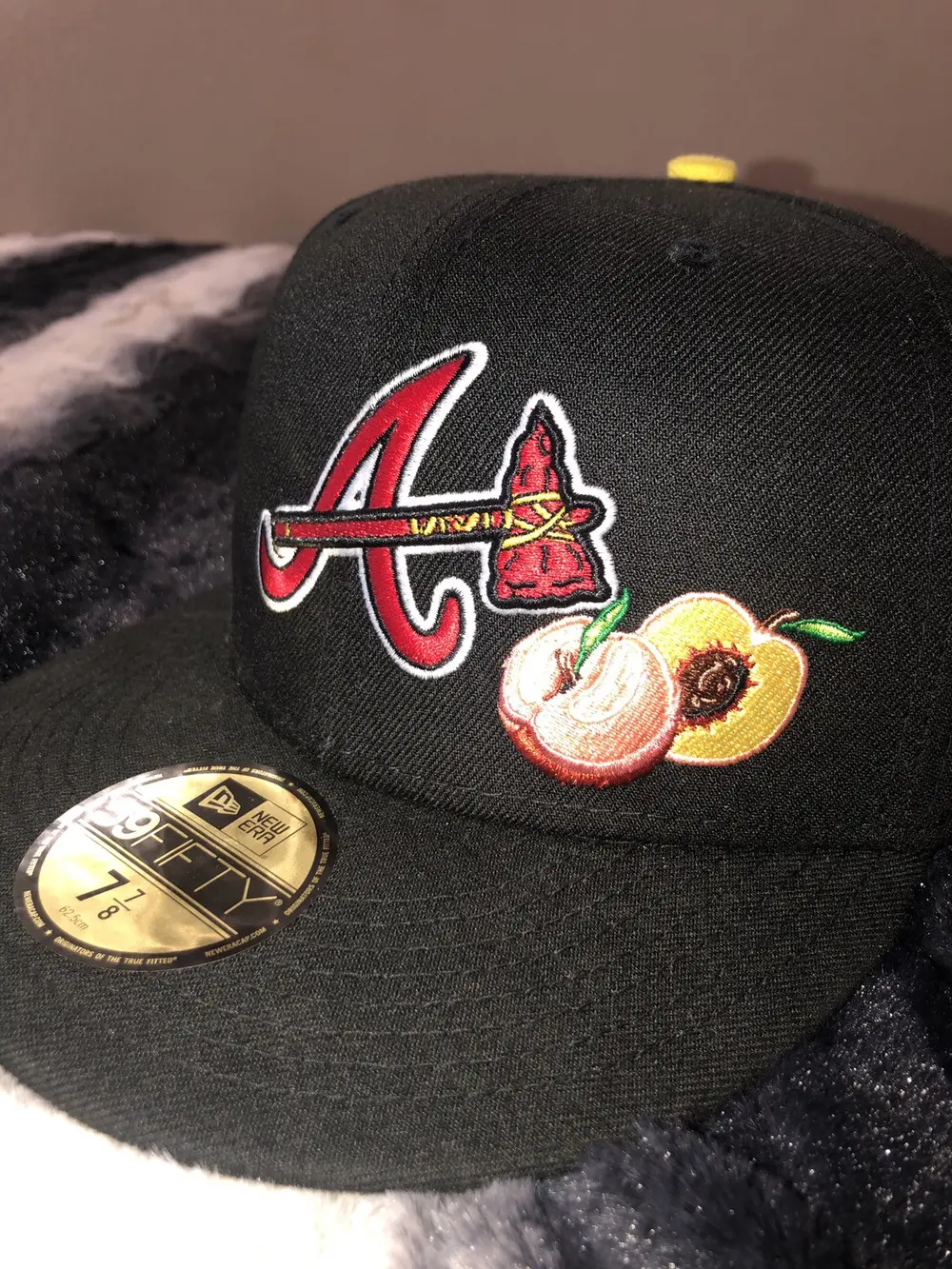 NEW ERA OFFSET X ATLANTA BRAVES EMBROIDERED CASUAL BASEBALL CAP-Maverick
