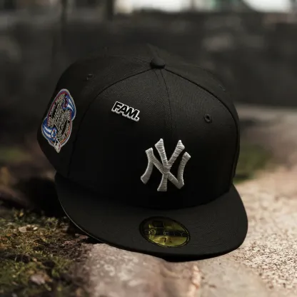 NEW YORK YANKEES MLB BLACK GRAY UV / NEW ERA 59FIFTY FITTED CAP-Maverick
