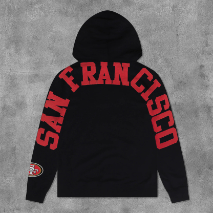 Fashion San Francisco Print Long Sleeve Hoodies-Maverick