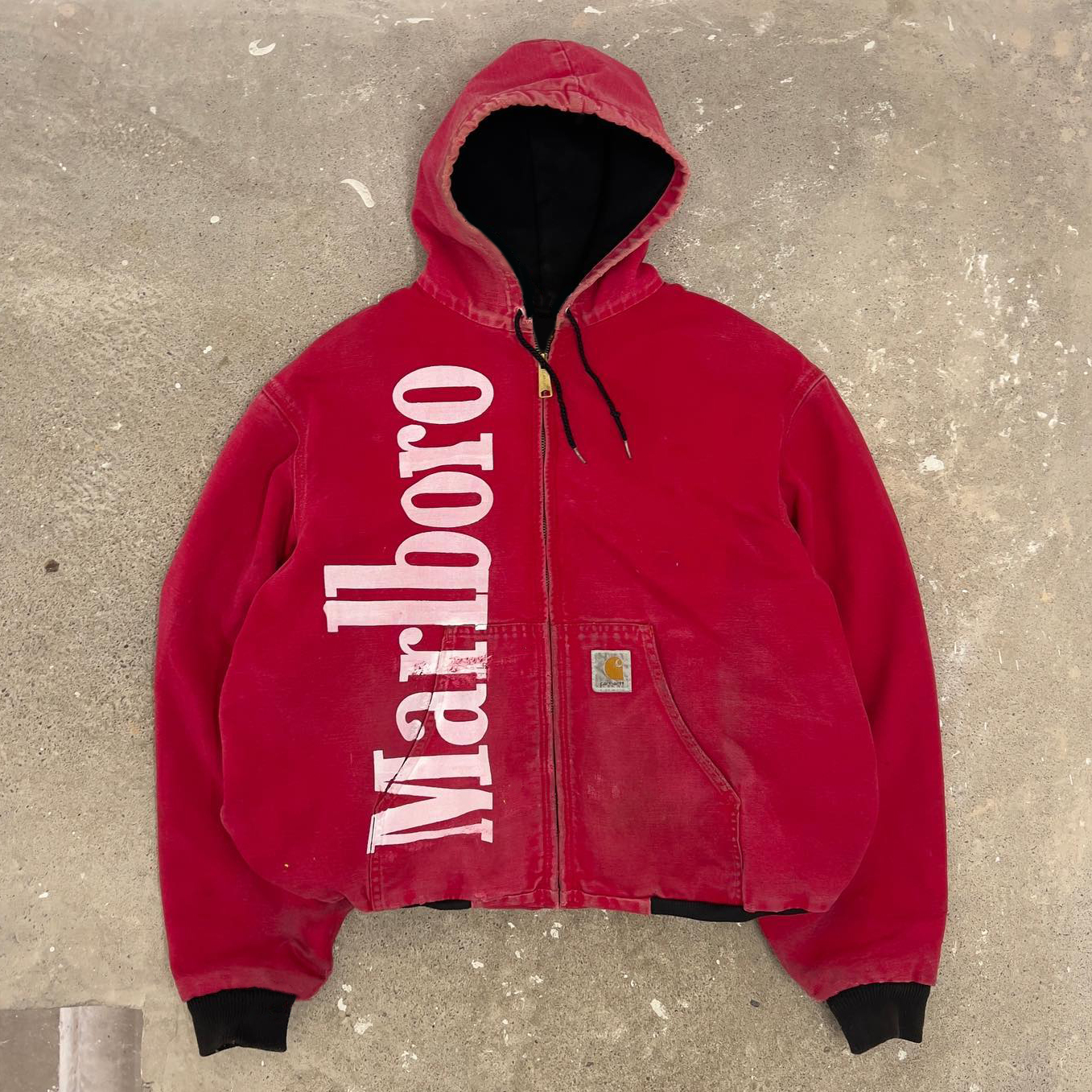 Letters Printed Long Sleeve Zipper Design Jacket-Maverick