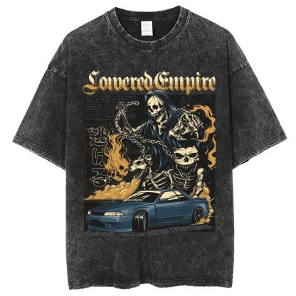 Unisex Vintage Solid Wash Denim T-Shirts 1018