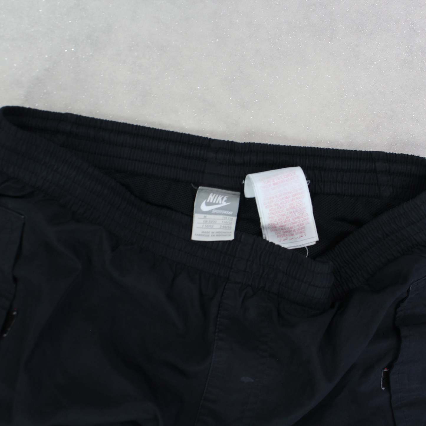 RARE 00s Air Baggy Trackpants Black-Maverick