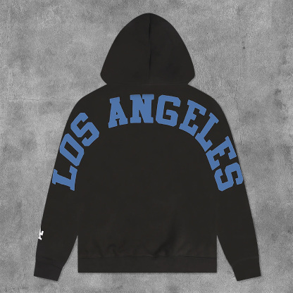 Fashion Los Angeles Print Long Sleeve Hoodies-Maverick