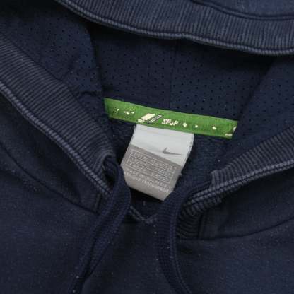 RARE 00s  Spell Out Hoodie Navy-Maverick