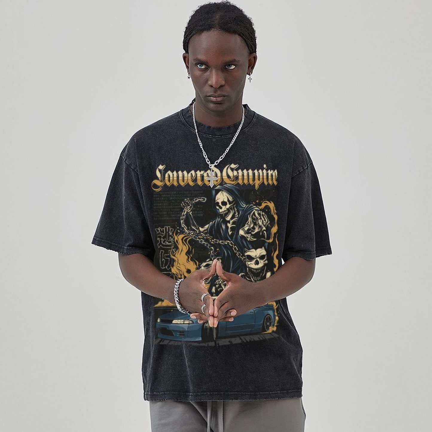 Unisex Vintage Solid Wash Denim T-Shirts 1018