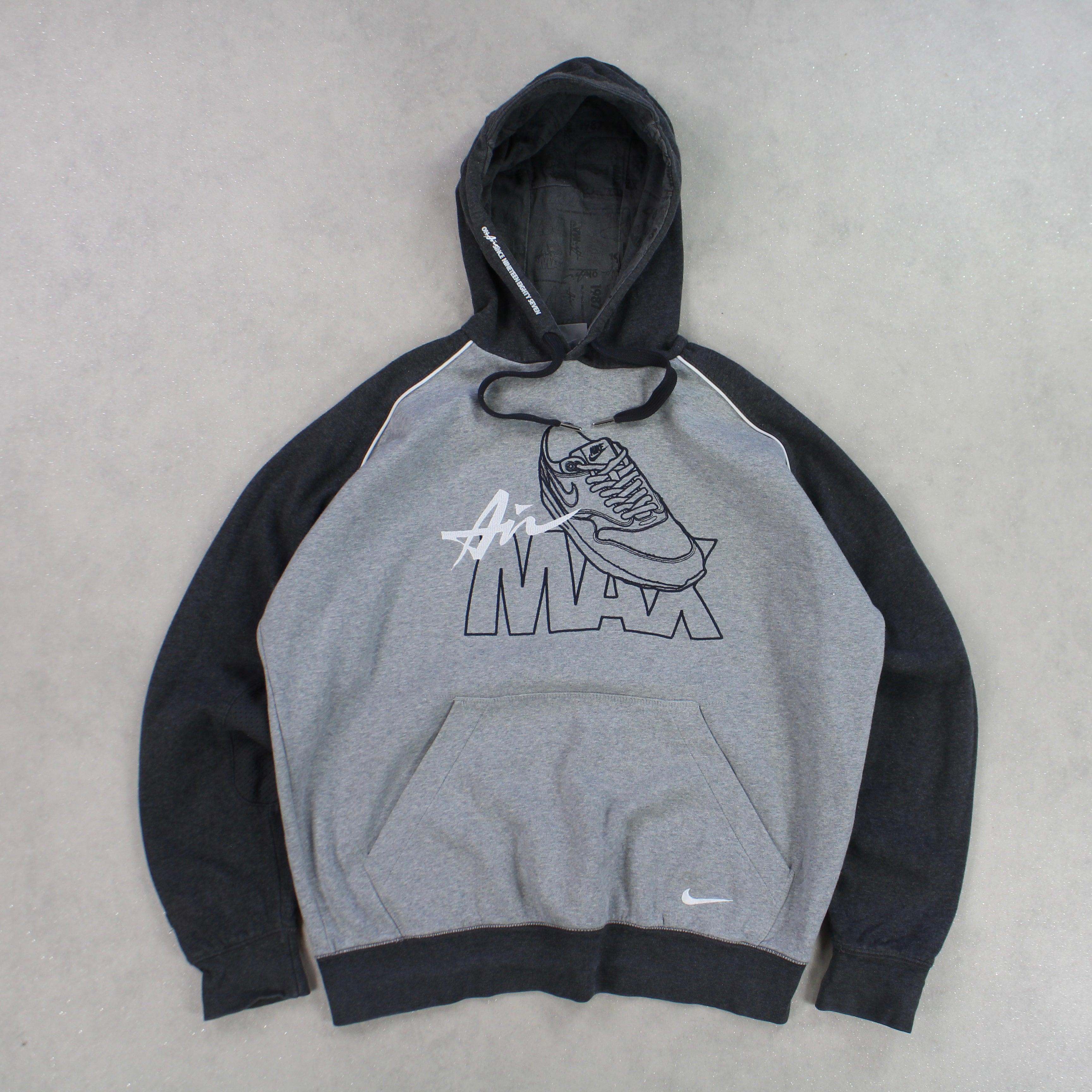 SUPER RARE 2000s  Air Max Hoodie Grey-Maverick
