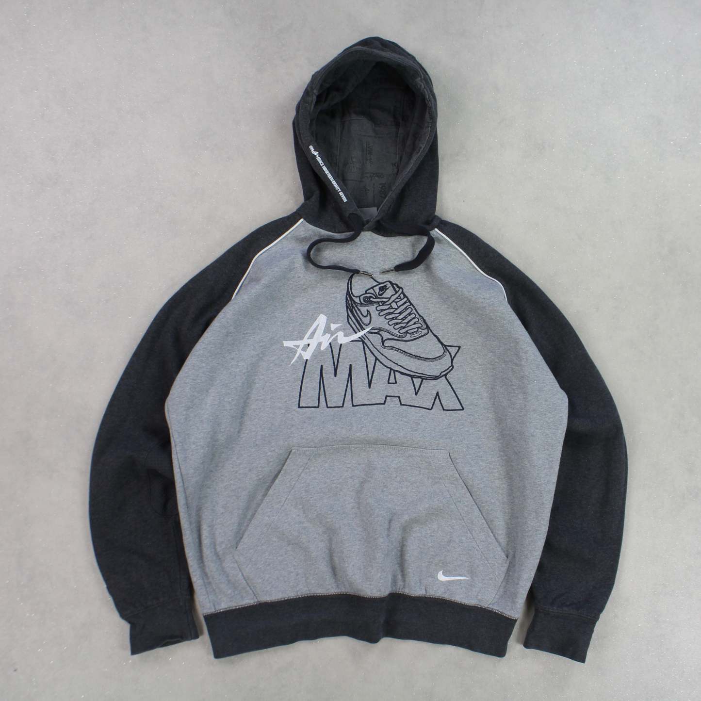 SUPER RARE 2000s  Air Max Hoodie Grey-Maverick